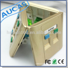 Single / Dual / Four Port RJ45 Keystone Face (86 * 86mm) semblable à la plaque frontale amp rj45